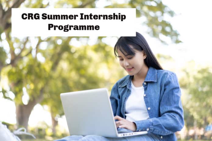 CRG Summer Internship Programme 2020 - Chemistry & Pharma