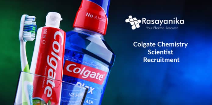 Colgate Chemistry Scientist Recruitment 2020 - Apply Now