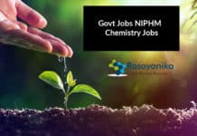 Govt Jobs NIPHM Hiring Chemistry Candidates - Apply Now