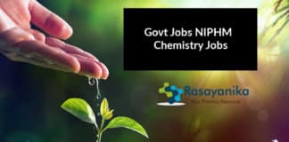 Govt Jobs NIPHM Hiring Chemistry Candidates - Apply Now