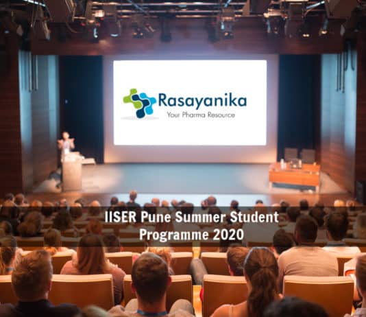 IISER Pune Summer Student Programme 2020 - Chemistry