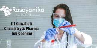IIT Guwahati Chemistry & Pharma Recruitment 2020