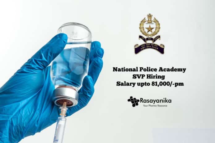 National Police Academy SVP Hiring Chemistry Laboratory Assistant 