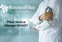 Pfizer Medical Manager GMAIST Job Opening 2020