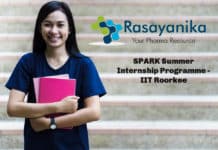 SPARK Summer Internship Programme - IIT Roorkee With Stipned 2500/per week