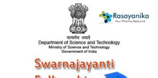 SwarnaJayanti Fellowships Scheme Announced – Applications Invited