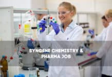 Syngene Chemistry & Pharma Job Opening 2020