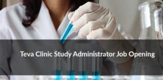 Teva Clinic Study Administrator Job Opening - Apply Now