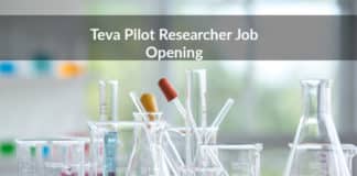 Teva Pilot Researcher Job Opening - MSc Chemistry