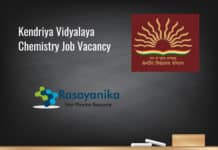 Kendriya Vidyalaya Chemistry Job Vacancy – TGT / PGT