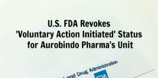 'Voluntary Action Initiated' Revoked by U.S. FDA for Aurobindo Pharma unit