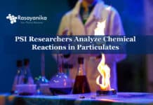 Analyzing chemical reactions in particulates