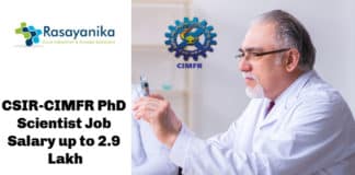 CSIR-CIMFR PhD Scientist Job Opening 2020 – Chemistry Salary up to 2.9 Lakh