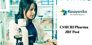 CSMCRI Pharma JRF Post Vacancy - Application Details