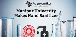 Manipur University’s Chemistry Department Makes Hand Sanitizer For its Community