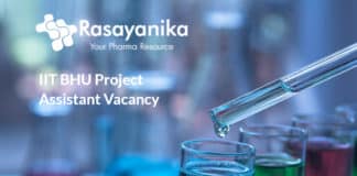 IIT BHU Project Assistant Vacancy - BSc Chemistry Job