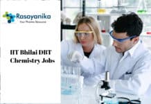 IIT Bhilai DBT Chemistry Jobs - Junior Research Fellow Post