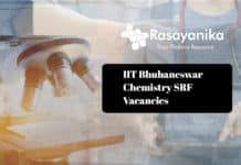 IIT Bhubaneswar Chemistry SRF Vacancies