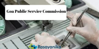 M Pharma Junior Scientific Officer Post Vacancy @ Goa Public Service Commission