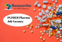 PGIMER Pharma Research Recruitment - Application Details