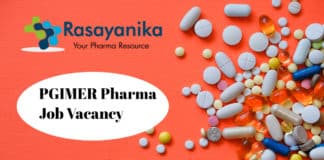 PGIMER Pharma Research Recruitment - Application Details