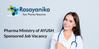 Pharma Ministry of AYUSH Sponsored Job Vacancy - Jamia Hamdard