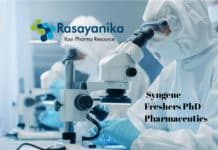 Add subSyngene Freshers PhD Pharmaceutics Job Vacancy - Apply Online