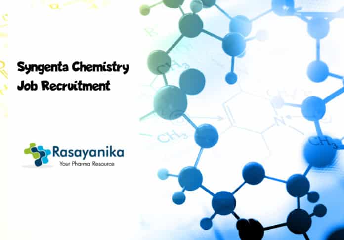 Syngenta Chemistry Job Recruitment 2020- Assistant TPL Post