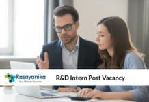 Teva Research Intern Post Vacancy - Pharma Chemistry Candidates Apply