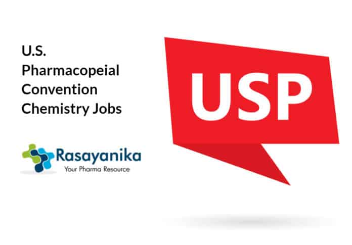 U.S. Pharmacopeial Convention USP Chemistry Jobs 2020 – RSL Scientist Post