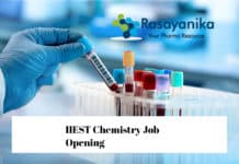 IIEST Chemistry Job Opening 2020 - Junior Research Fellow