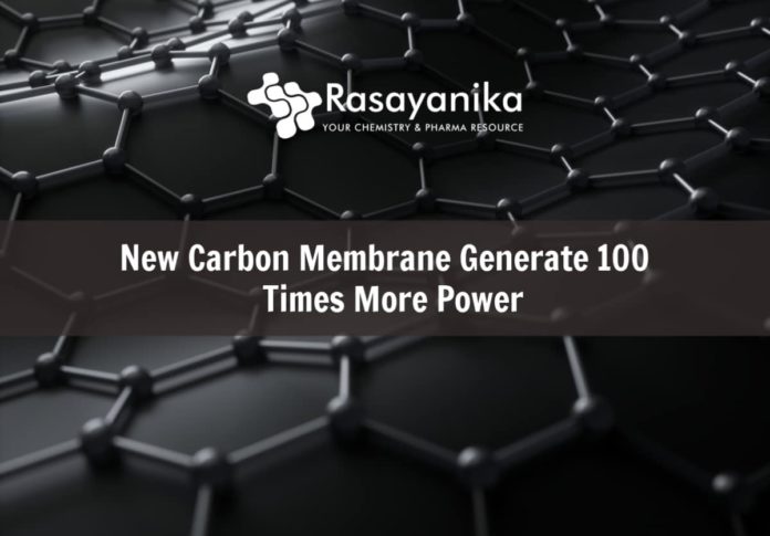 new thin and porous carbon membrane