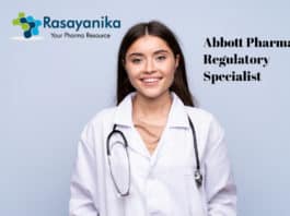 Abbott Pharma Regulatory Specialist