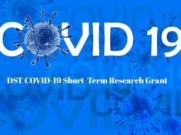 DST COVID-19 Short-Term Research Grant - Applications Invited