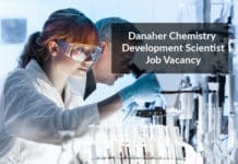 Danaher Chemistry Development Scientist Job Vacancy - Apply Online