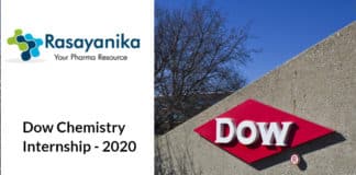 Dow Chemistry Internship - Chemical process/equipment design