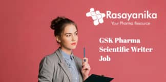 GSK Pharma Scientific Writer Job Opening - Apply Online