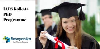 IACS Kolkata PhD Programme Announced - Application Details