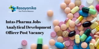 Intas Pharma Jobs - Analytical Development Officer Post Vacancy