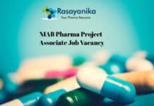 NIAB Pharma Project Associate Job Vacancy - Application Details