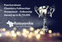 Pancharatnam Chemistry Fellowships Announced - Raman Research Institute Fellowship up to Rs