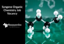 Syngene Organic Chemistry Job Vacancy - Research Associate