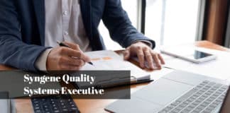 Syngene Quality Systems Executive