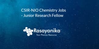 CSIR-NIO Chemistry Jobs - Junior Research Fellow