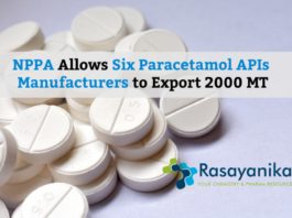 Exporting Paracetamol APIs Allowed