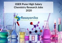 IISER Pune High Salary Jobs - Chemistry Research Jobs 2020