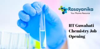 IIT Guwahati Chemistry RA Post Vacancy - with Salary up to Rs 55,770 pm