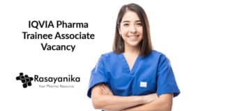 IQVIA Pharma Trainee Associate Vacancy - Apply Online
