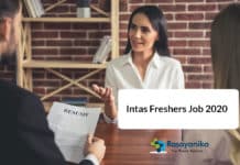 Intas Freshers Job 2020 - Pharma Officer Post Vacancy