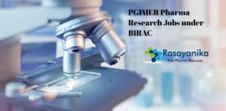 PGIMER Research Jobs under BIRAC - Pharma Candidates Apply